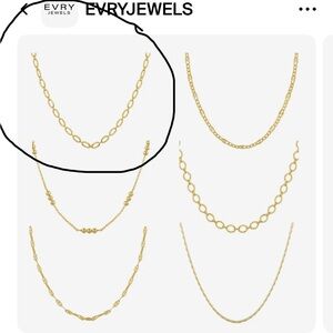 Evry Jewels Gold Necklace
